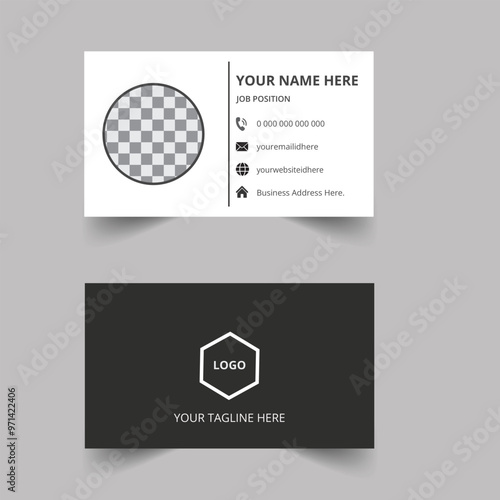 Corporate blue white red Present Design Elegant Modern Recent Creative Luaury Fleshpot Personal visiting company logo Clean Futuristic Double-sided Professional waved Set Business Card Print Template