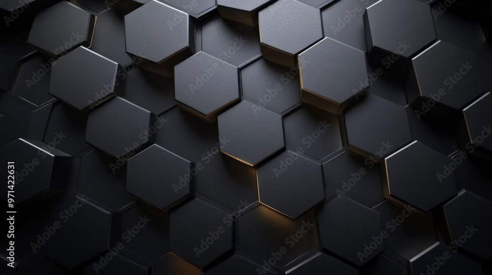 Black Hexagonal Pattern Background Black Hexagonal Pattern Background