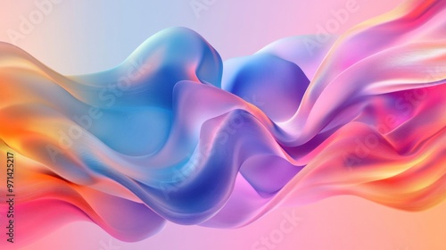 Wallpaper Mural Colorful Abstract Waves Torontodigital.ca