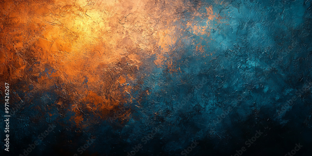 Obraz premium Abstract textured background with warm and cool tones.