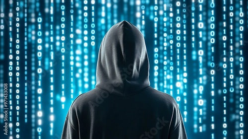 Cyber Criminal Stealing Personal Information - Identity Theft and Hacker Concept