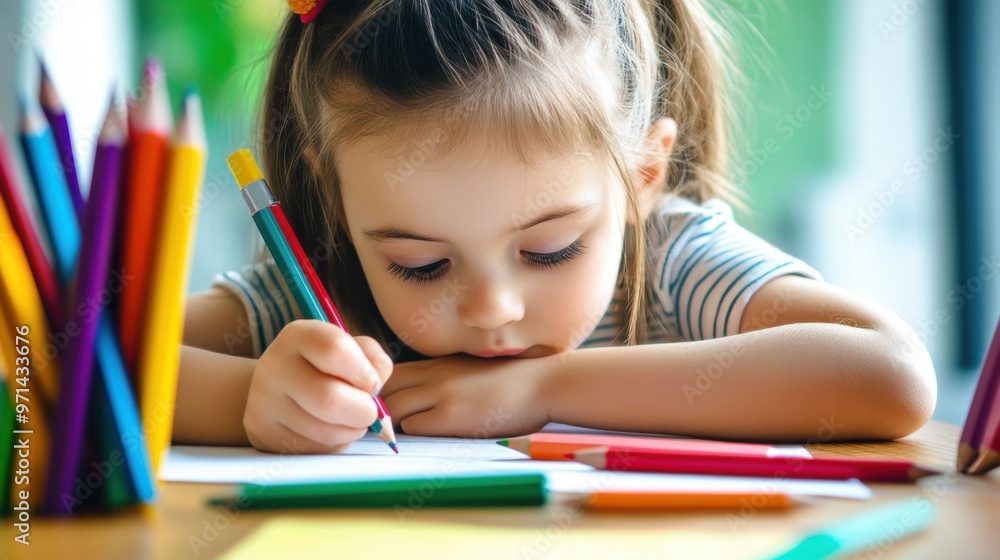 Creative Focus: Young Artist at Work