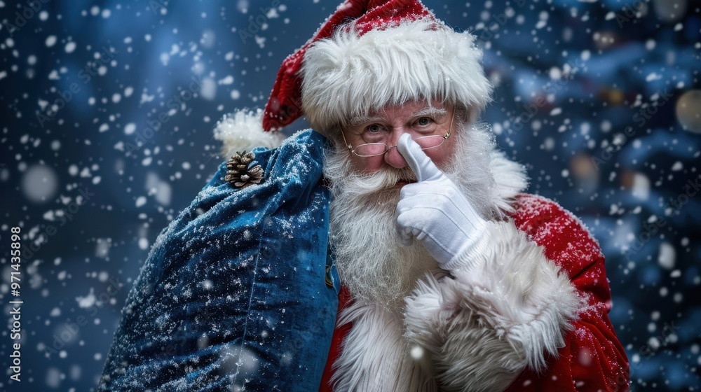 The Santa with Secret Gesture The Santa with Secret Gesture