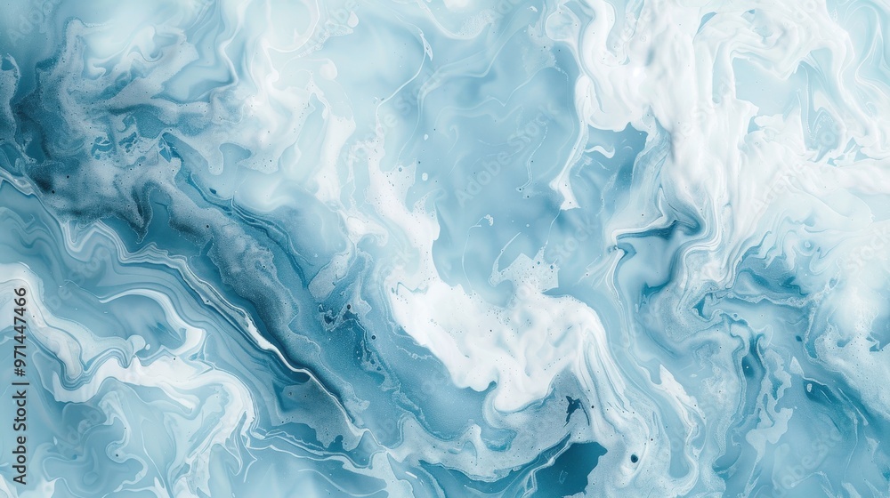 An abstract image with swirling patterns in shades of blue and white, resembling marble or a celestial body An abstract image with swirling patterns in shades of blue and white, resembling marble or a celestial body
