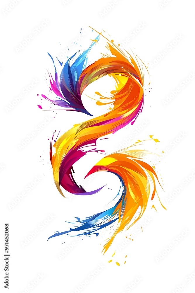 Splash logo in multiple colors on a white background. Splash logo in multiple colors on a white background.