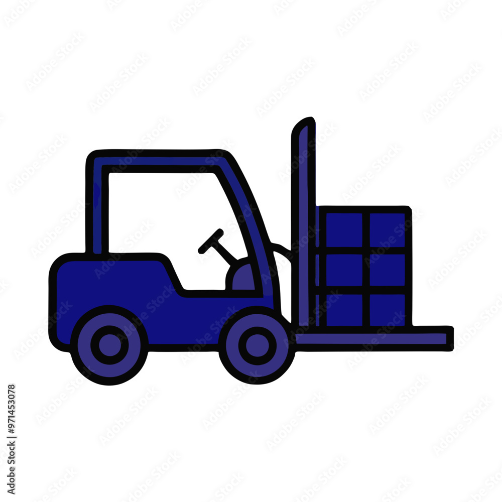pallet loader, vector, icon pallet loader, vector, icon
