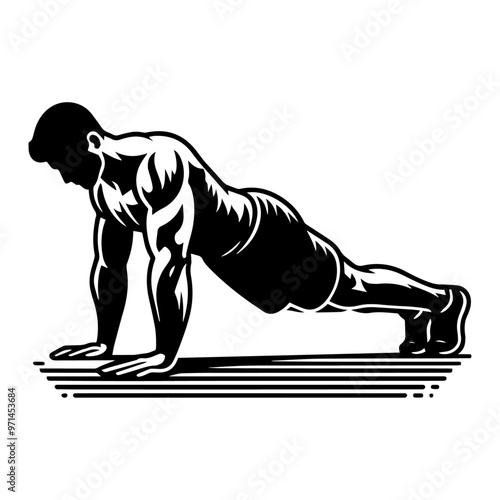 Burpees vector icon.