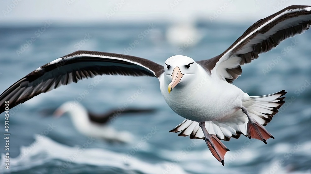 Fototapeta premium Majestic Albatross in Flight