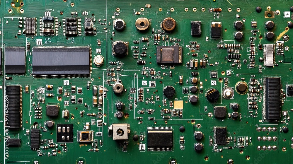 Electronic Circuit Board Close-Up Electronic Circuit Board Close-Up