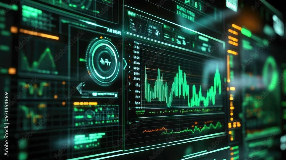 Digital Data Visualization: Green and Orange Data Displays with Dynamic Graphs Digital Data Visualization: Green and Orange Data Displays with Dynamic Graphs