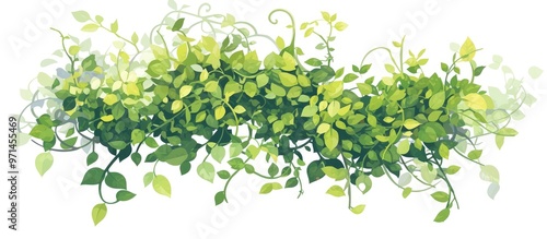 Wallpaper Mural Illustration of twisted wild jungle vines on a white background featuring a clipping path for easy integration Torontodigital.ca