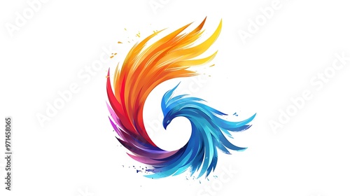 Vibrant and varied paint splash logo in multiple colors on a white background.