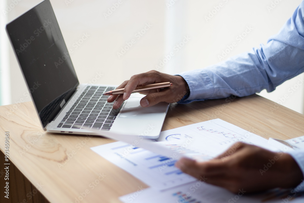 businessman working on laptop businessman working on laptop