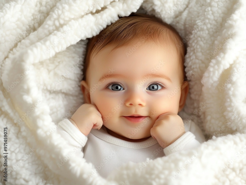 Baby Under Blanket Looking Baby Under Blanket Looking