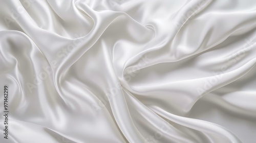 White Silk Fabric Texture - Elegant and Smooth Surface