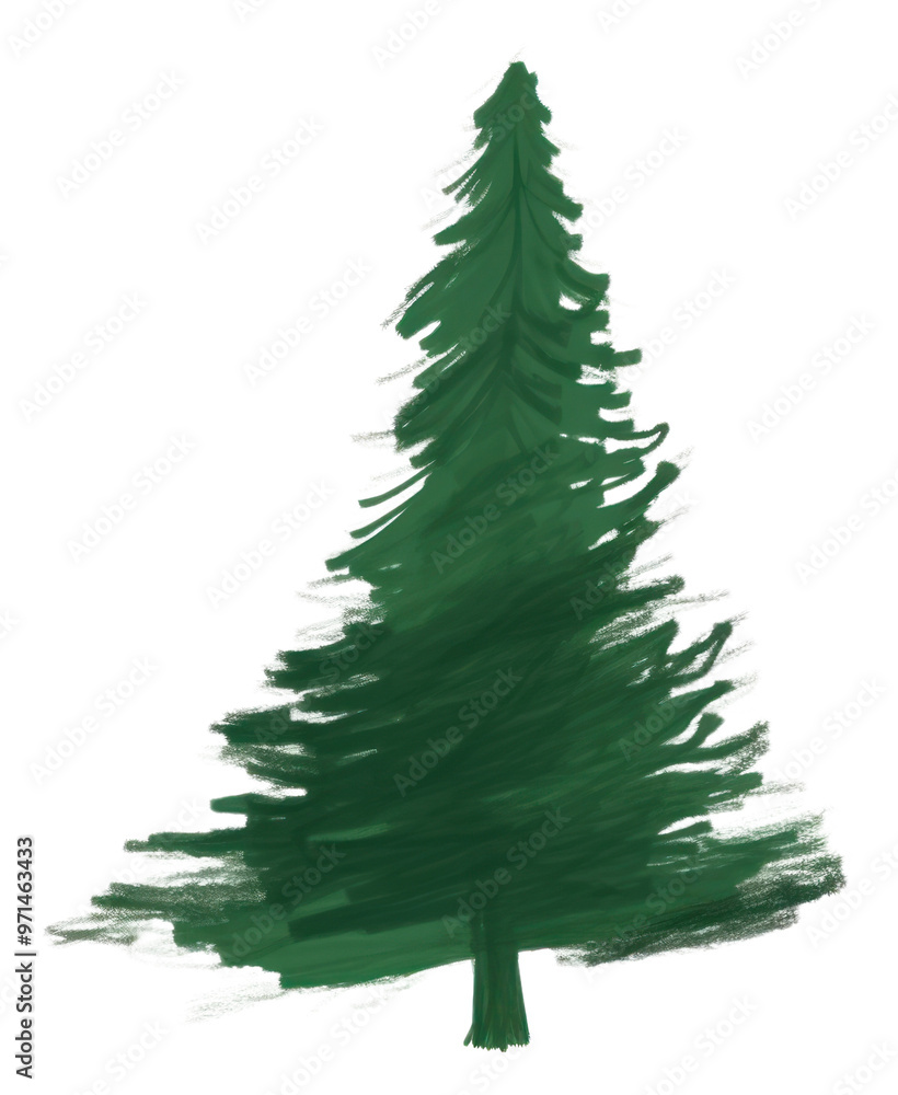 Fototapeta premium PNG Christmas Tree christmas tree drawing.