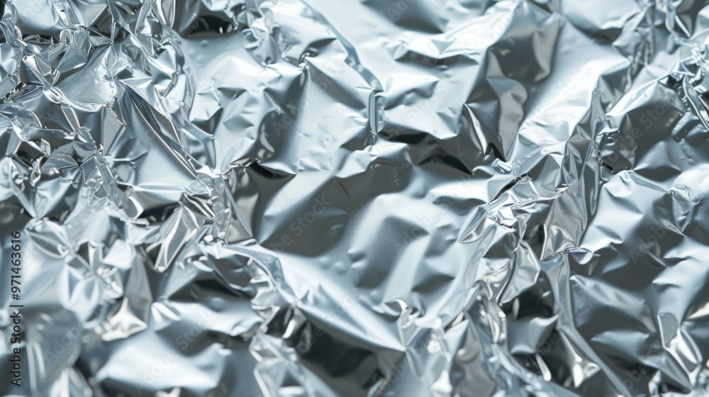 Crumpled Aluminum Foil Texture - Abstract Metallic Background Crumpled Aluminum Foil Texture - Abstract Metallic Background