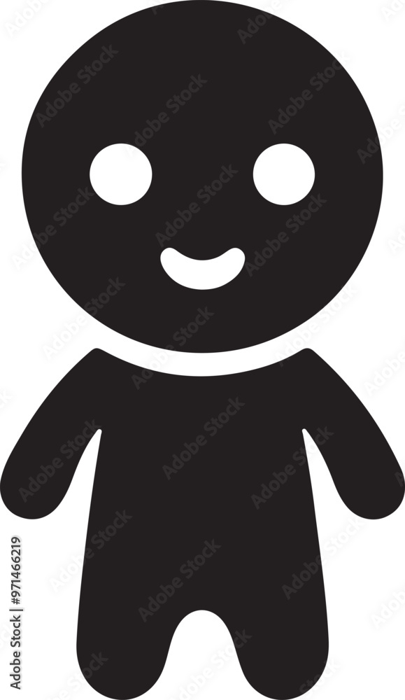 Fototapeta premium A doll is a sitting illustrator and vector