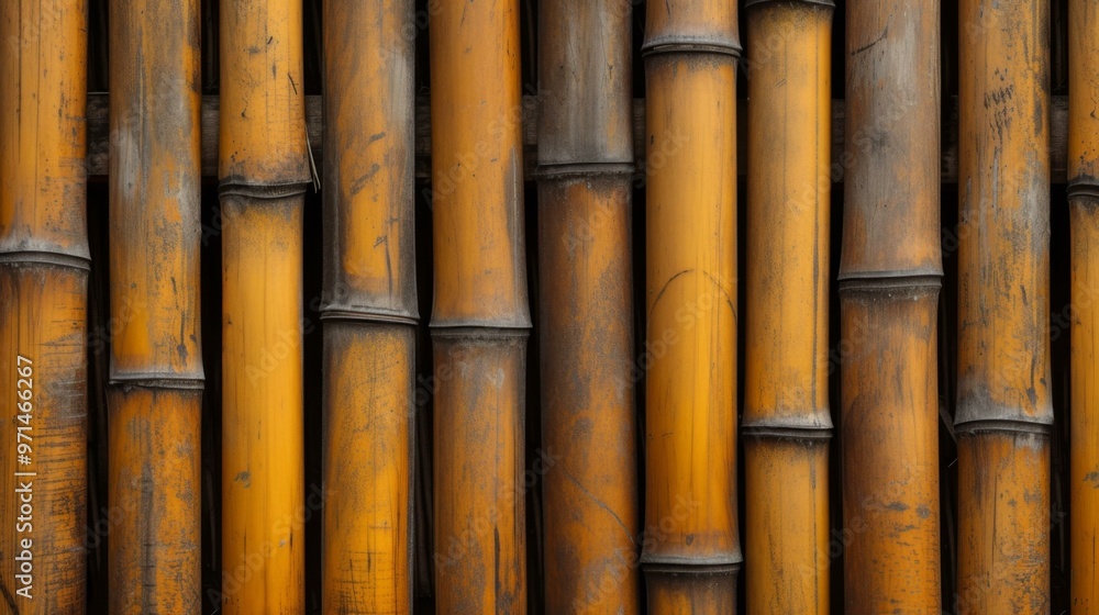 Close Up of Bamboo Stalks: Natural Texture and Pattern Close Up of Bamboo Stalks: Natural Texture and Pattern