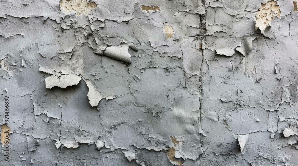 Weathered Wall Texture: Peeling Paint and Cracked Surface Weathered Wall Texture: Peeling Paint and Cracked Surface