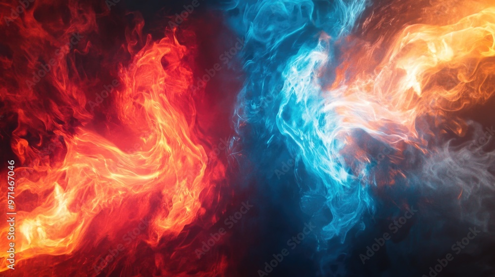 Fototapeta premium Colored Smoke Close-Up