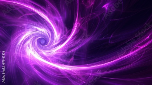 Abstract Swirling Purple Energy: A Cosmic Whirlpool