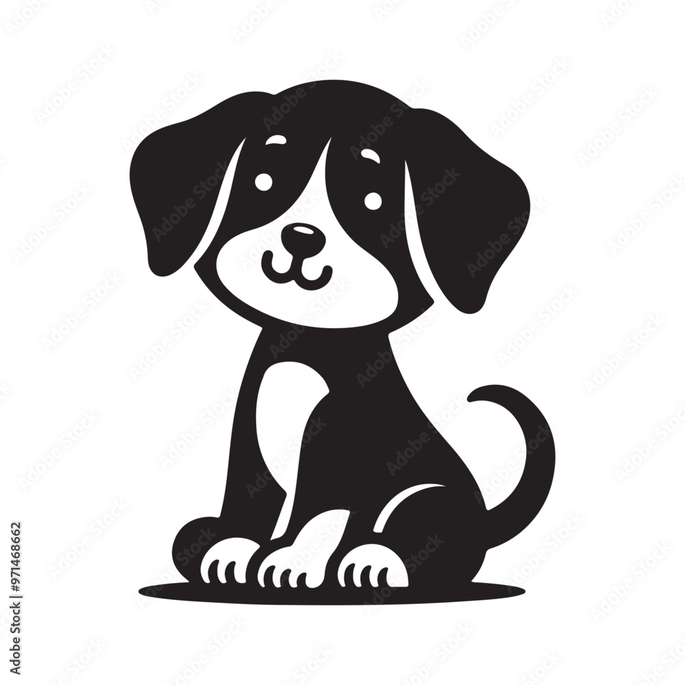 Dog icon set Vector illustration silhouette Dog icon set Vector illustration silhouette