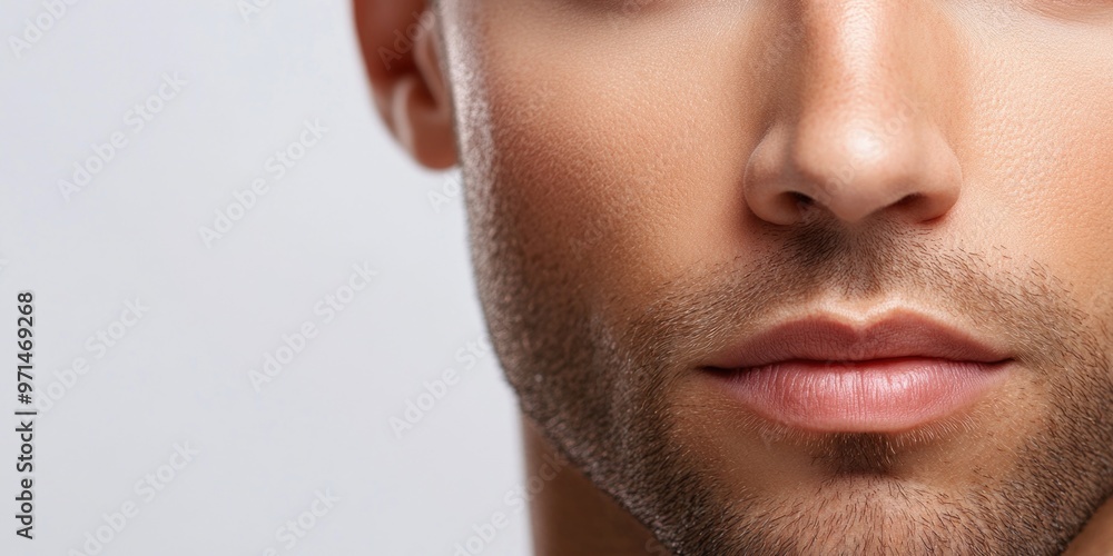 Obraz premium Man with beard close-up