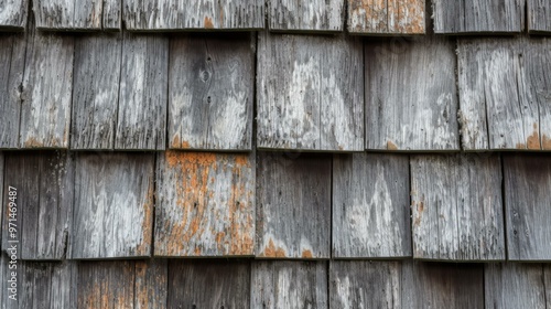 Weathered Wood Siding Texture: Rustic Wooden Wall Background