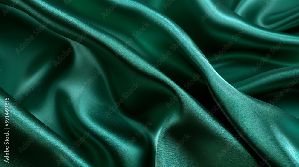 Obraz premium Abstract Green Fabric Texture Background