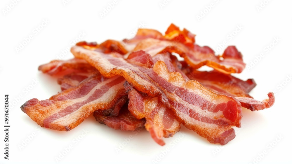 Crispy Bacon Strips - Delicious Breakfast Food Crispy Bacon Strips - Delicious Breakfast Food