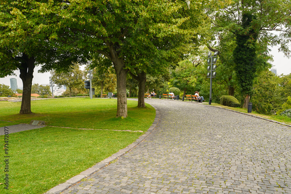 gardens of the castle of Bratislava gardens of the castle of Bratislava