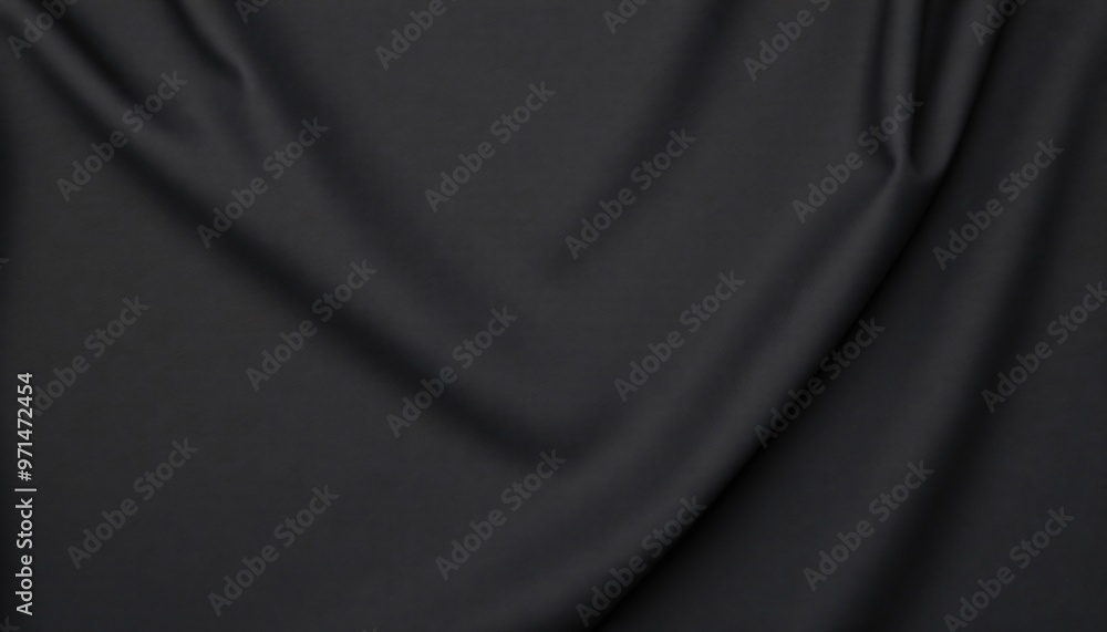 Fototapeta premium Drapé de Tissu Noir