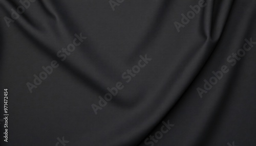 Drapé de Tissu Noir