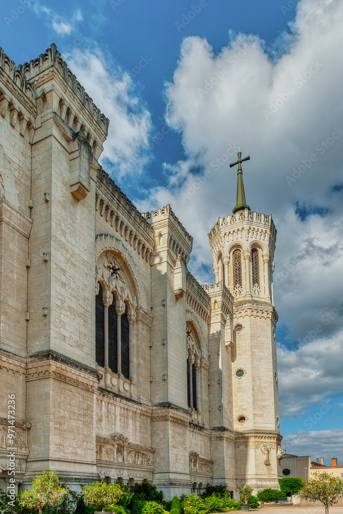 Basilica of Our Lady of Fourviere in Lyon, France Basilica of Our Lady of Fourviere in Lyon, France