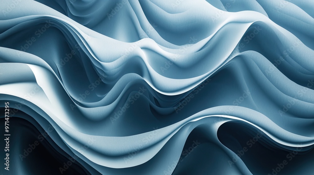 Obraz premium Elegant Blue Waves