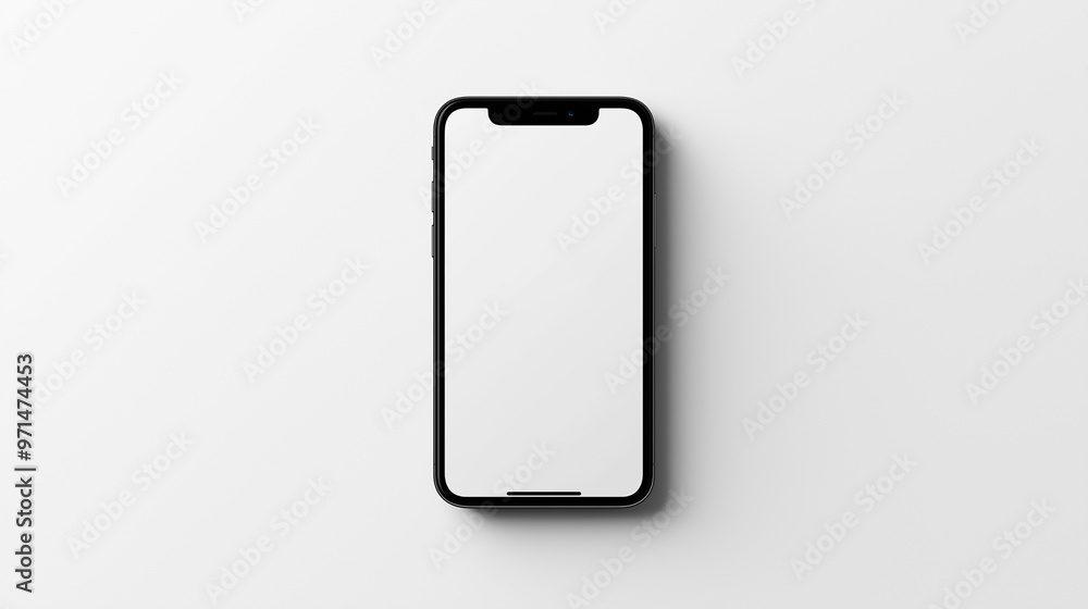 Editable Blank Phone Screen Mockup Isolated White Background, Copy Paste Area For Text Editable Blank Phone Screen Mockup Isolated White Background, Copy Paste Area For Text
