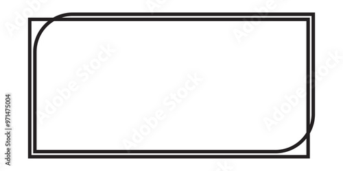 Certificate line frame border. Isolated on a white background. vector illustration. eps10