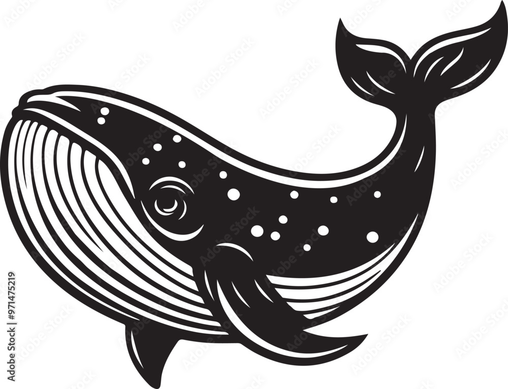 Stylish whale fish vector design Stylish whale fish vector design