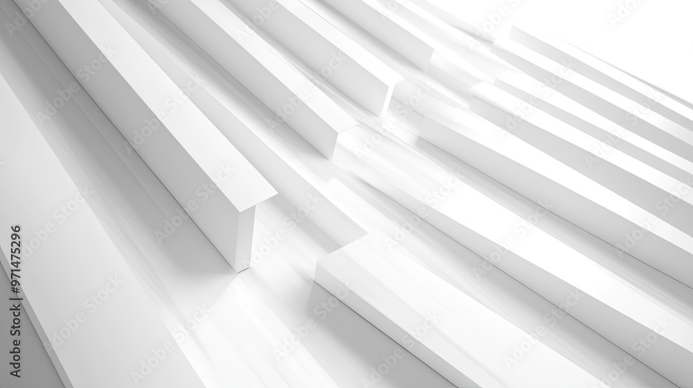Fototapeta premium Minimalist White Structure
