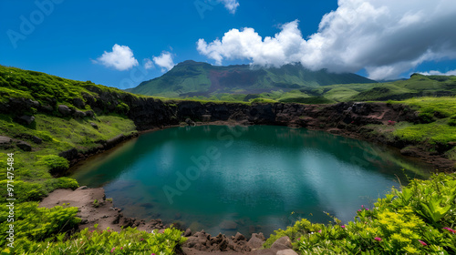 Volcano Crater Nature