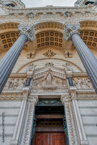 Wallpaper Mural Basilica of Our Lady of Fourviere in Lyon, France Torontodigital.ca