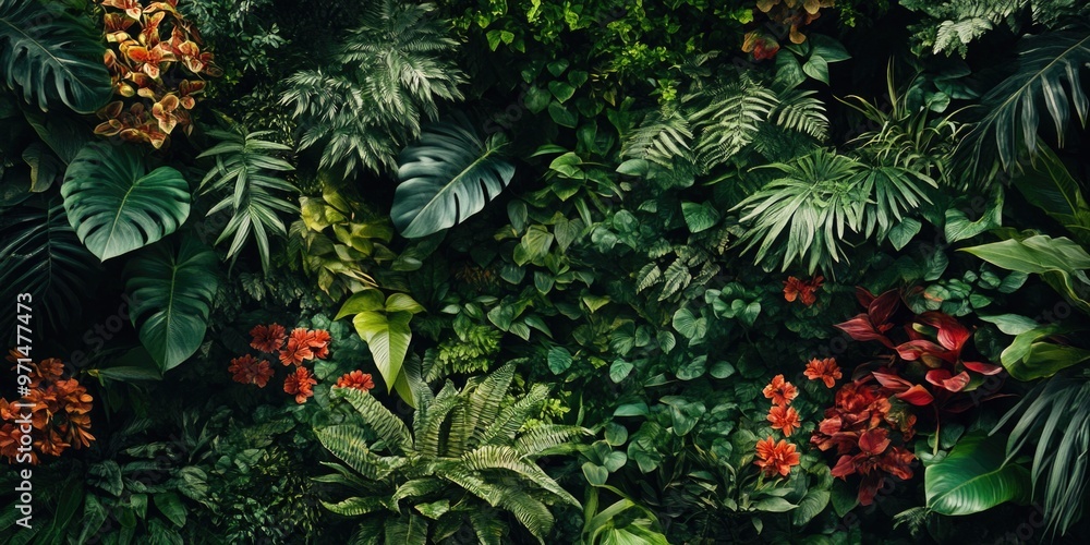 Tropical Plant Wall Tropical Plant Wall