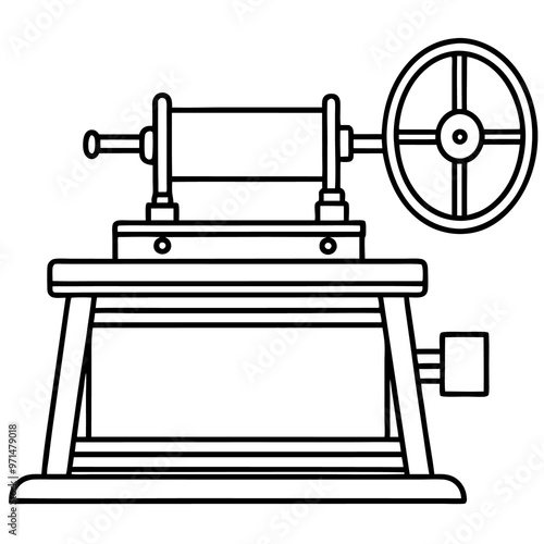 telegraph outline coloring book page line art drawing