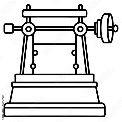 telegraph outline coloring book page line art drawing
