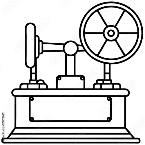 telegraph outline coloring book page line art drawing