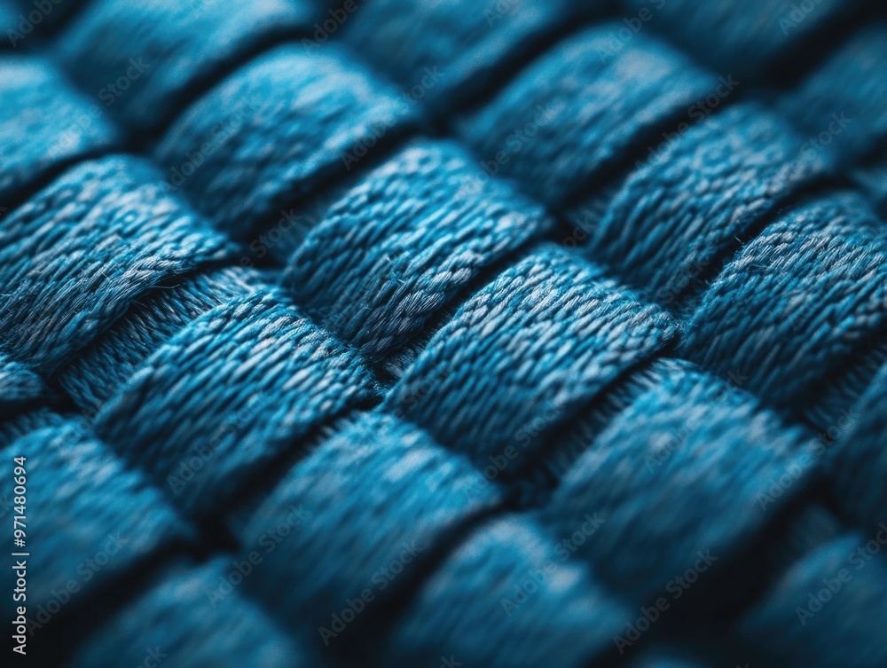 Blue woven fabric texture Blue woven fabric texture