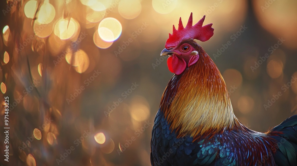 Rooster in the Golden Light Rooster in the Golden Light