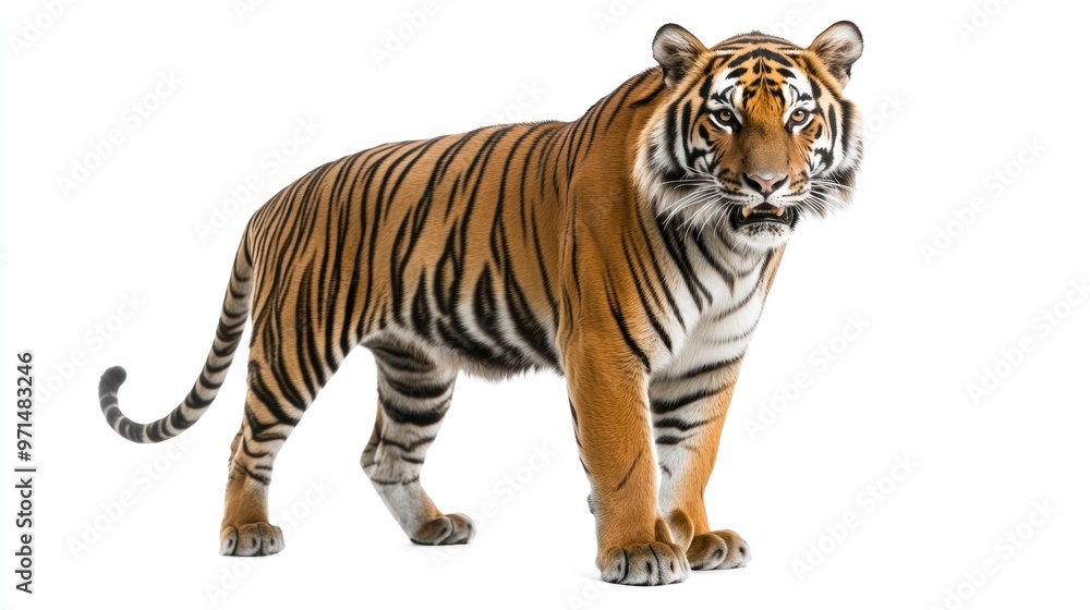Obraz premium Magnificent Tiger Standing Tall