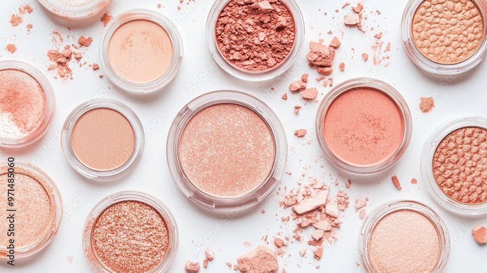 Crushed Eyeshadow, Compact Makeup, Powder Cosmetics with Shimmer, Glamourous Makeup Look, Eyeshadow Palette, Crushed Eyeshadow, Compact Makeup, Powder Cosmetics with Shimmer, Glamourous Makeup Look, Eyeshadow Palette,